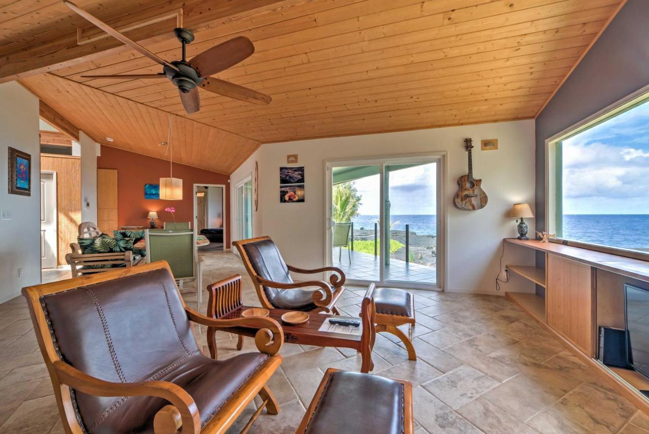 Direct Oceanfront, Big Island Home Keaau Exterior photo