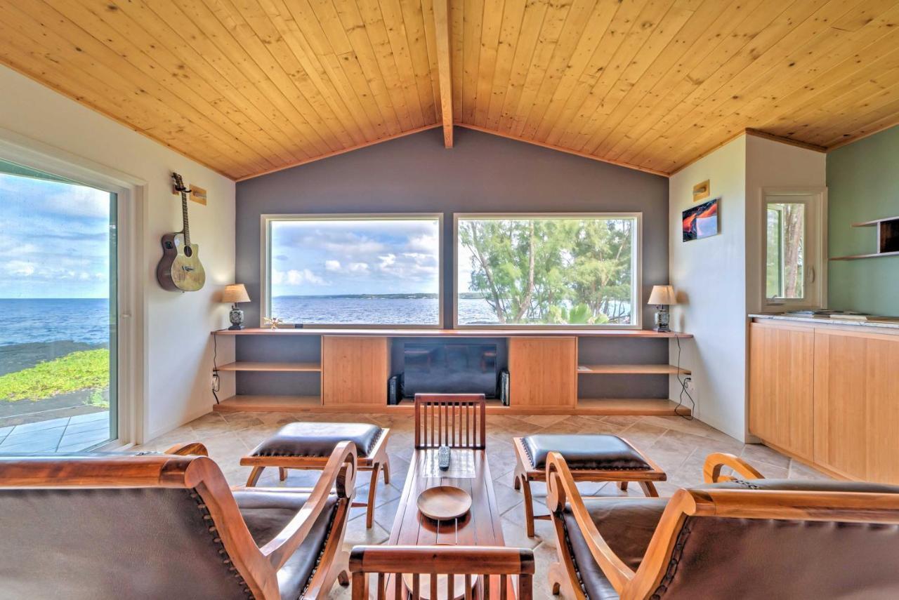 Direct Oceanfront, Big Island Home Keaau Exterior photo