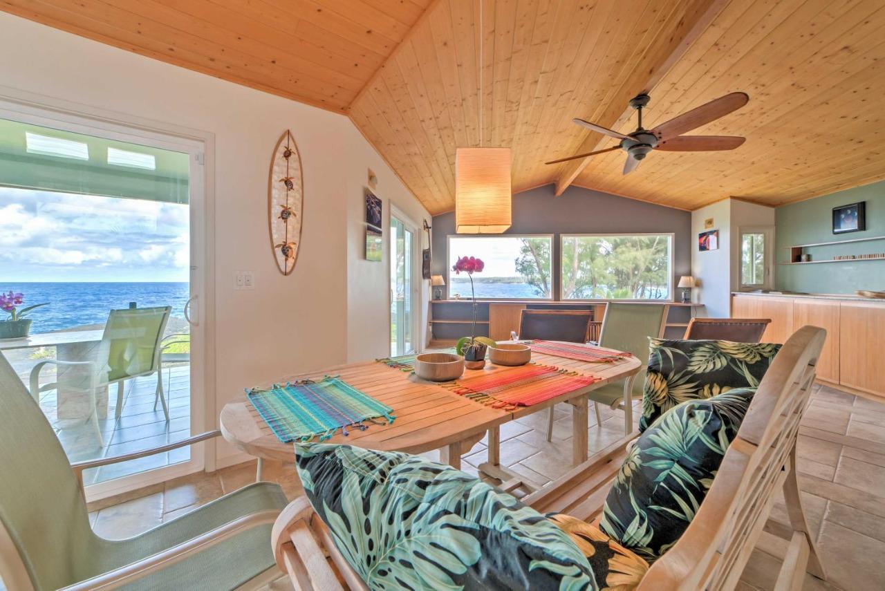 Direct Oceanfront, Big Island Home Keaau Exterior photo